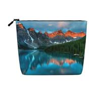 This Single Layer Banff National Park Printed Cosmetic Bag Features A Categorized Design to Store Your Writing Instruments Art Supplies and Everyday Small Items
