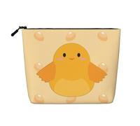 This Single Layer Cartoon Chick Printed Cosmetic Bag Features A Categorized Design to Store Your Writing Instruments Art Supplies and Everyday Small Items