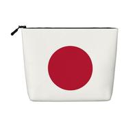 This Single Layer Japanese Flag Printed Cosmetic Bag Features A Categorized Design to Store Your Writing Instruments Art Supplies and Everyday Small Items