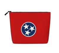 This Single Layer Tennessee State Flag Printed Cosmetic Bag Features A Categorized Design to Store Your Writing Instruments Art Supplies and Everyday Small Items