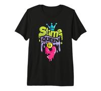 This Slime Queen is 9 T-Shirt 9th Birthday Slime Premium T-Shirt
