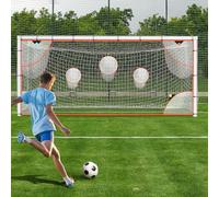 This Soccer Goal Target Net, 7 Highlighted Colorful Scoring Zones for Goal Training Shooting Practice, Portable Easy Storage Soccer Training Equipment(Only Net and Frame Not Included)