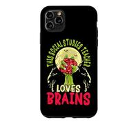This Social Studies Teacher Loves Brains School Halloween Case for iPhone 11 Pro Max