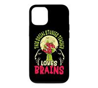This Social Studies Teacher Loves Brains School Halloween Case for iPhone 12/12 Pro