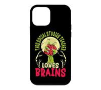 This Social Studies Teacher Loves Brains School Halloween Case for iPhone 12 mini