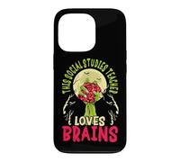 This Social Studies Teacher Loves Brains School Halloween Case for iPhone 13 Pro