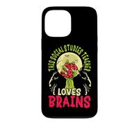 This Social Studies Teacher Loves Brains School Halloween Case for iPhone 13 Pro Max
