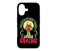 This Social Studies Teacher Loves Brains School Halloween Case for iPhone 17