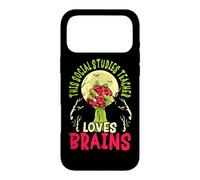 This Social Studies Teacher Loves Brains School Halloween Case for iPhone 17 Pro Max