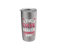 This Social Worker Needs a Glass of Wine Stainless Steel Insulated Tumbler