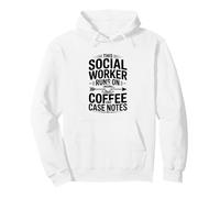 This Social Worker Runs On Coffee Funny Social Work Pullover Hoodie
