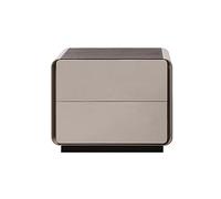 This Solid wood nightstand, anti-knock Bedside Table, large capacity storage End Table with 2 drawers for bedroom, living room, office
