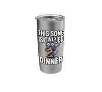 This Song is Called Dinner Cat Music Stainless Steel Insulated Tumbler