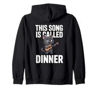 This Song Is Called Dinner Cat Music Zip Hoodie