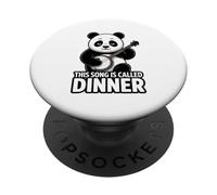 This Song Is Called Dinner Panda Lover PopSockets Adhesive PopGrip