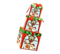 This space-efficient folding decorative gift box is made of durable PVC and is perfect for displaying your festive tree or decorating under your Christmas tree throughout the year