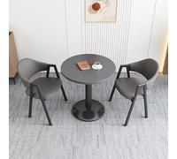 This Space-Saving Furniture Round Negotiation Table, Reception Chairs, Coffee Table Set for Living Room Balcony Dining Business