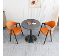 This Space-Saving Furniture Round Negotiation Table, Reception Chairs, Coffee Table Set for Living Room Balcony Dining Business
