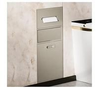 This Stainless Steel Wall Mounted Shower Recessed Bathroom nizer with Trash Can No Tile Needed 30x65x14cm Stylish Storage Solution for Home & Hotel Bathrooms