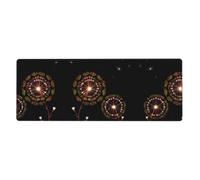 This Starry Dandelion Keyboard and Mouse pad, 12x31.5 inches in Size, is Designed for Computers, Consoles, Offices, and is Also Suitable for Games and Study.