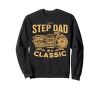 This Step Dad Is A Classic Motorcycle Mechanic Bike Rider Sweatshirt