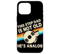This Step Dad Is Not Old Hes Analog Fathers Day Retro Vinyl Case for iPhone 16 Pro Max