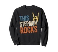 This StepMom Rocks Mothers Day Rock Music Skeleton Sweatshirt