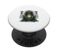 This Swamp Is My Kingdom Royal Mushroomcore Funny Frog Lover PopSockets Adhesive PopGrip