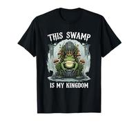 This Swamp Is My Kingdom Royal Mushroomcore Funny Frog Lover T-Shirt