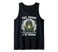 This Swamp Is My Kingdom Royal Mushroomcore Funny Frog Lover Tank Top
