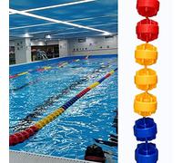 This Swimming Pool Safety Rope Float Divider Kit - 12.5cm Wide Pool Lane Divider with Buoy - Essential Pool Accessories for Safe Swimming Area Division and Track Separation