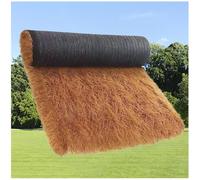 This Synthetic Thatch Roofing Roll - UV Resistant Artificial Tiki Hut Grass Roof for Patio Decor, Poolside Landscaping, and Duck Blind Applications