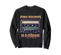 This Teacher Is A Classic Cassette Tape Retro Music Mixtape Sweatshirt