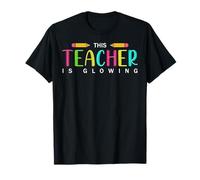 this teacher is glowing hello summer funny end of school T-Shirt