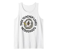 This Teacher Loves Hedgehogs, Back To School, Kindergarten Tank Top