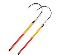 This Telescoping Rescue Pole with Body Hook, Insulated Electrical Safety Tool, Hot Stick for Pole Top Operations, 300cm