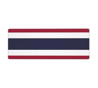This Thailand Flag Keyboard and Mouse pad, 12x31.5 inches in Size, is Designed for Computers, Consoles, Offices, and is Also Suitable for Games and Study.