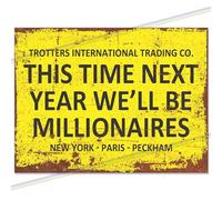 "This Time Next Year..." Funny Metal Bar Sign | Retro Wall Plaque for Home Pub, Garden Bar & Garage | Vintage Father's Day Gift 2026 | Man Cave Memorabilia, 20cm x 15 cm Made in UK