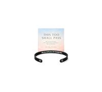 This Too Shall Pass BUT HELL Engraved Cuff for Women Hidden Message Open Bangle with Heart Ends Motivational Mantra Jewelry for Workdays and Everyday Outfits Friendship Gift for Birthday