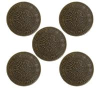 This Too Shall Pass Reminder Coin, Tree of Life Coin Nordic Mythology Talisman, Pocket Hug Token, Challenge Coins Medallion Inspirational Gifts (Bronze, 5Pcs)