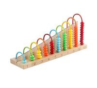 This traditional Chinese wooden abacus is safe and easy to use, suitable for children learning abacus mental arithmetic and counting, especially for beginners.