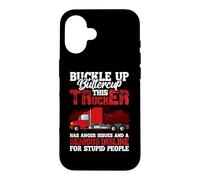 This Trucker Has Anger Issues And A Serious Fun Truck Driver Case for iPhone 16