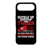 This Trucker Has Anger Issues And A Serious Fun Truck Driver Case for iPhone Air