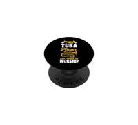 This Tuba Player Was Created For Worship Christian PopSockets Adhesive PopGrip