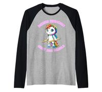 This Unicorn Goes to School School Unicorn Raglan Baseball Tee