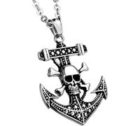 This unique maritime necklace fashionable trendy, suitable both men women, is a gift for pirates and adventure enthusiasts
