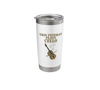 This Veteran Plays Cello, Cellist String Musician Stainless Steel Insulated Tumbler