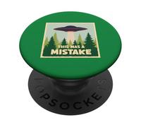 This Was A Mistake Alien Humor PopSockets Adhesive PopGrip