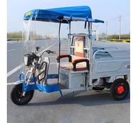 This Waterproof Electric Tricycle Cover - Rain, Sun & Snow Protection Canopy for Adults - Durable Tricycle Frame Shield - Available in Green, Blue, Red (25.6in/65cm Wide)