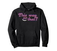 This Way or That Cheshire Grinning Cat Alice in Wonderland Pullover Hoodie